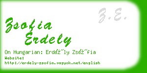 zsofia erdely business card